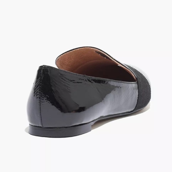 EUC Madewell The Leandra Loafer patent black leather pointed toe flats - Picture 4 of 8